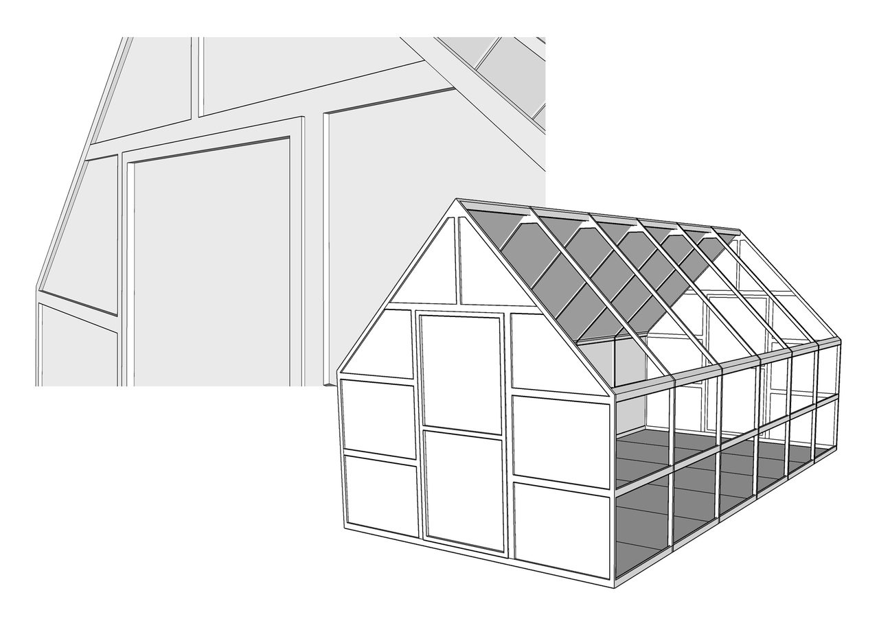 Wireframe теплицы